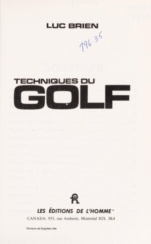 Techniques du golf