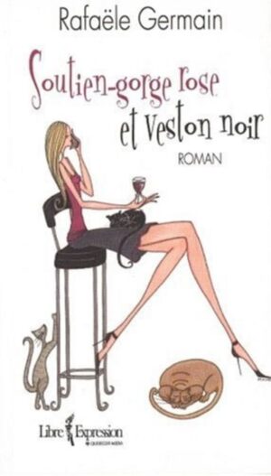 Soutien-gorge rose et veston noir